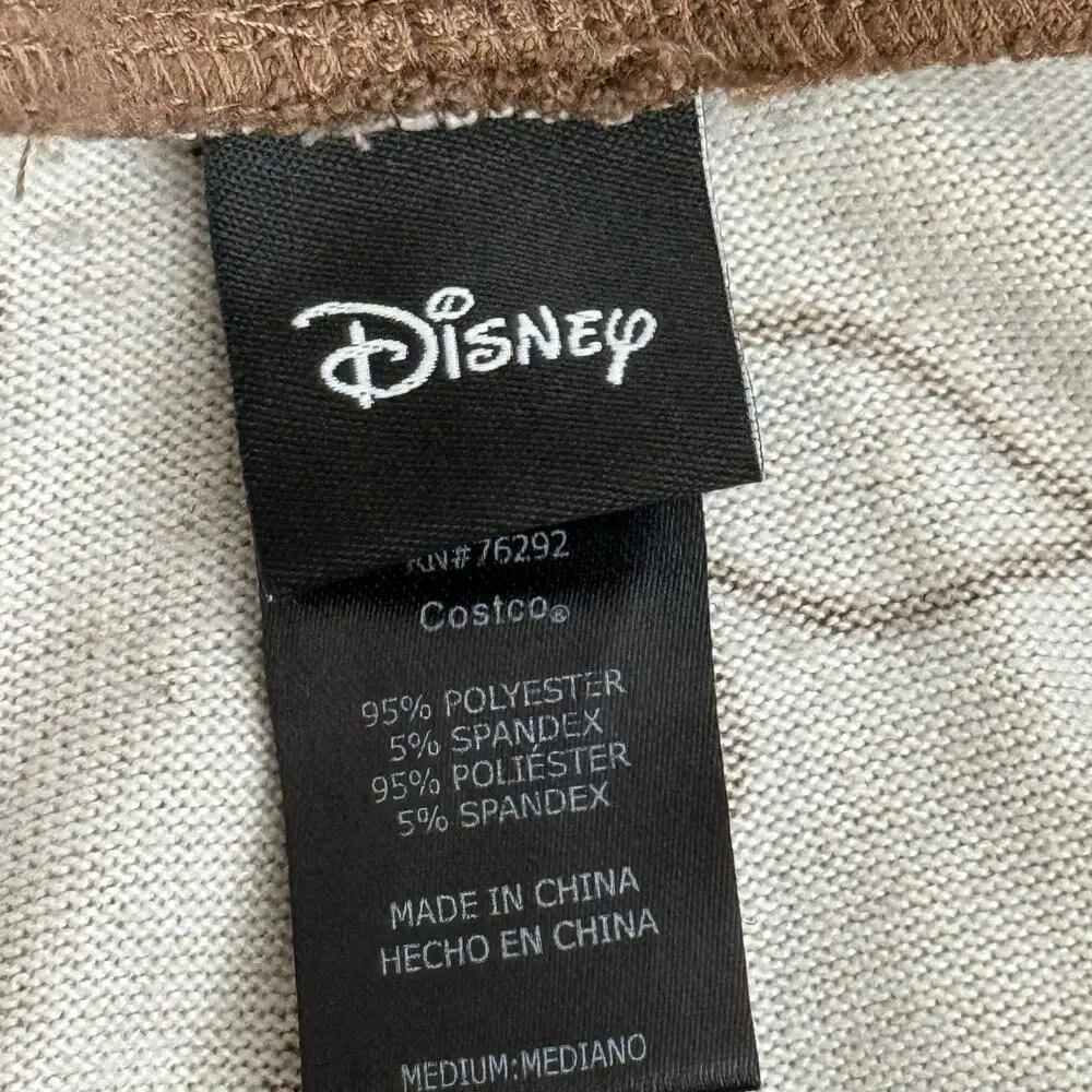 Disney Winnie The Pooh Pajama Jogger Pants Size M Brown Cozy Lounge Sleepwear - Picture 3 of 8